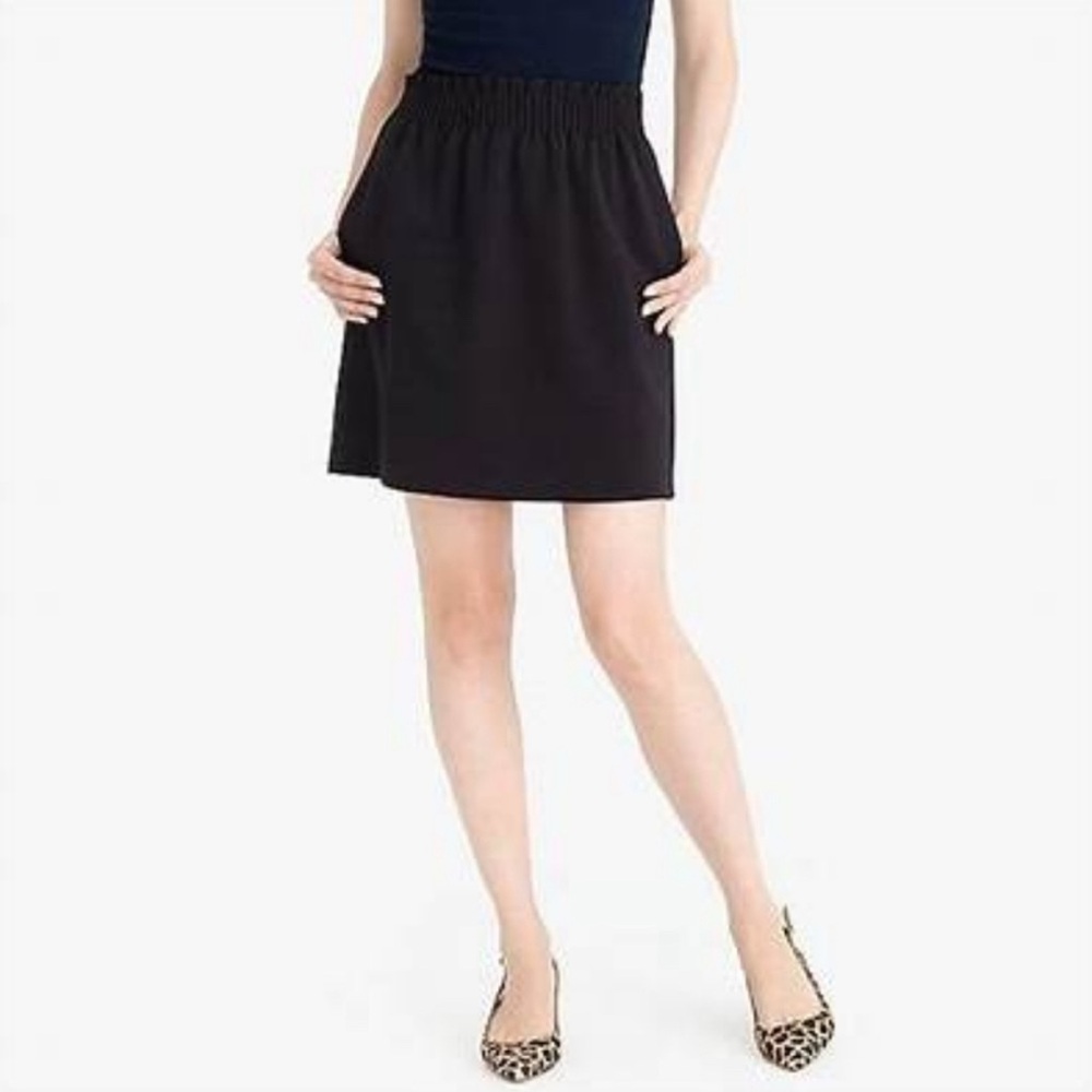 J. Crew Mercantile Classic Black Sidewalk Mini Skirt, Size 14